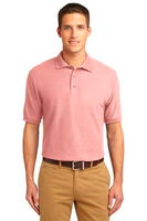 Port Authority Mens Silk Touch Polo Shirt Light Pink