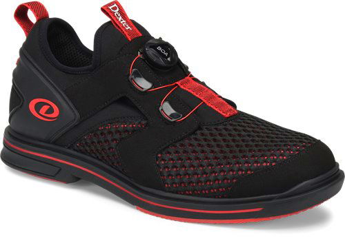 Dexter Pro Boa Mens Bowling Shoes Black/Red Right Hand 7