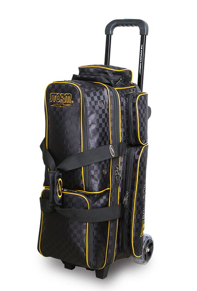 Storm 3 Ball in Line Roller Bowling Bag Black