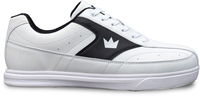 Brunswick Mens Renegade White/Black Bowling Shoes