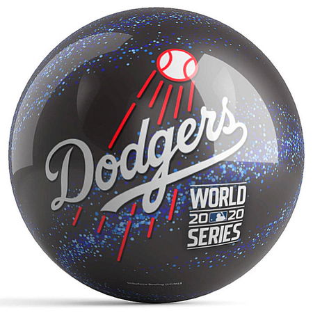 OnTheBallBowling MLB Los Angeles Dodgers 2020 World Series Champs Galaxy Ball Main Image