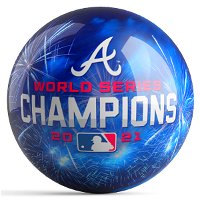 OnTheBallBowling MLB Atlanta Braves 2021 World Series Champs Fireworks Ball Bowling Balls