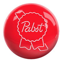 OnTheBallBowling Pabst Logo Ball Red MAIN Image