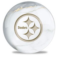 OnTheBallBowling NFL Pittsburgh Steelers White Marble Ball Bowling Balls