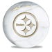 Review the OnTheBallBowling NFL Pittsburgh Steelers White Marble Ball