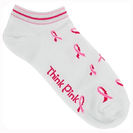 Master Ladies Think Pink Ankle Sock Pair Main Image