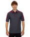 Review the Ash City Mens Sonic Performance Polo Black Silk/Sport Red