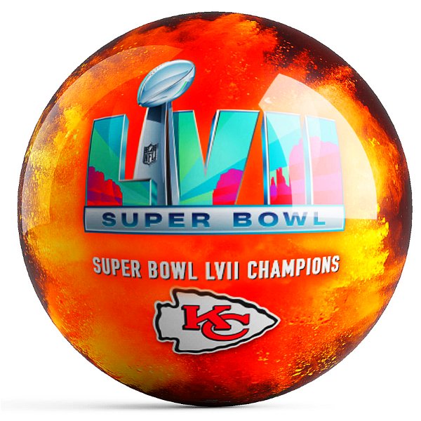 OnTheBallBowling Super Bowl LVIL Champs KC Chiefs Ball Main Image