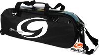Genesis Sport Triple Roller/Tote Black Bowling Bags