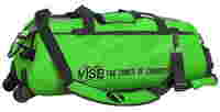 Vise 3 Ball Clear Top Roller/Tote Green Bowling Bags