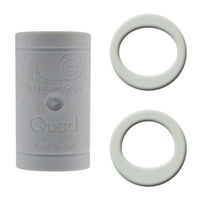 Turbo Grips Quad White Soft Power Lift/Oval Mesh Inserts