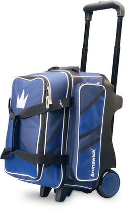 Brunswick Quest Double Roller Blue Bowling Bags