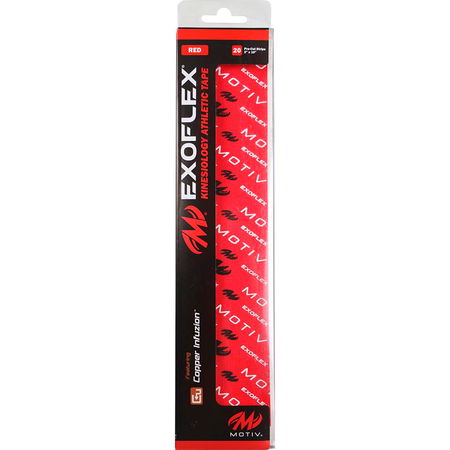 Motiv ExoFlex Kinesiology Pre-Cut Tape Red Main Image