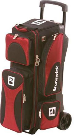 Brunswick Flash 3 Ball Roller Black/Burgundy Main Image