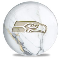 OnTheBallBowling NFL Seattle Seahawks White Marble Ball Bowling Balls