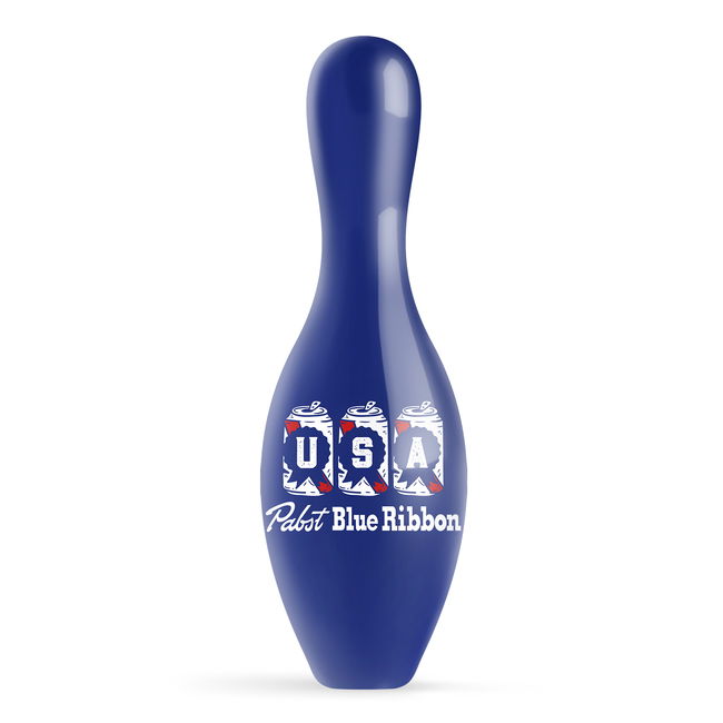 OnTheBallBowling Pabst USA Cans Pin MAIN Image - Main Image