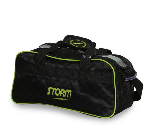 Storm 2 Ball Tote Checkered Black/Lime MAIN Image - Main Image