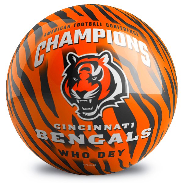 OnTheBallBowling NFL AFC Champs Cincinnati Bengals Ball Alt Image