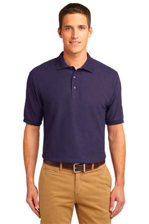 Port Authority Mens Silk Touch Polo Shirt Eggplant Main Image