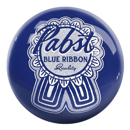 OnTheBallBowling Pabst Classic Ribbon Ball Blue Main Image