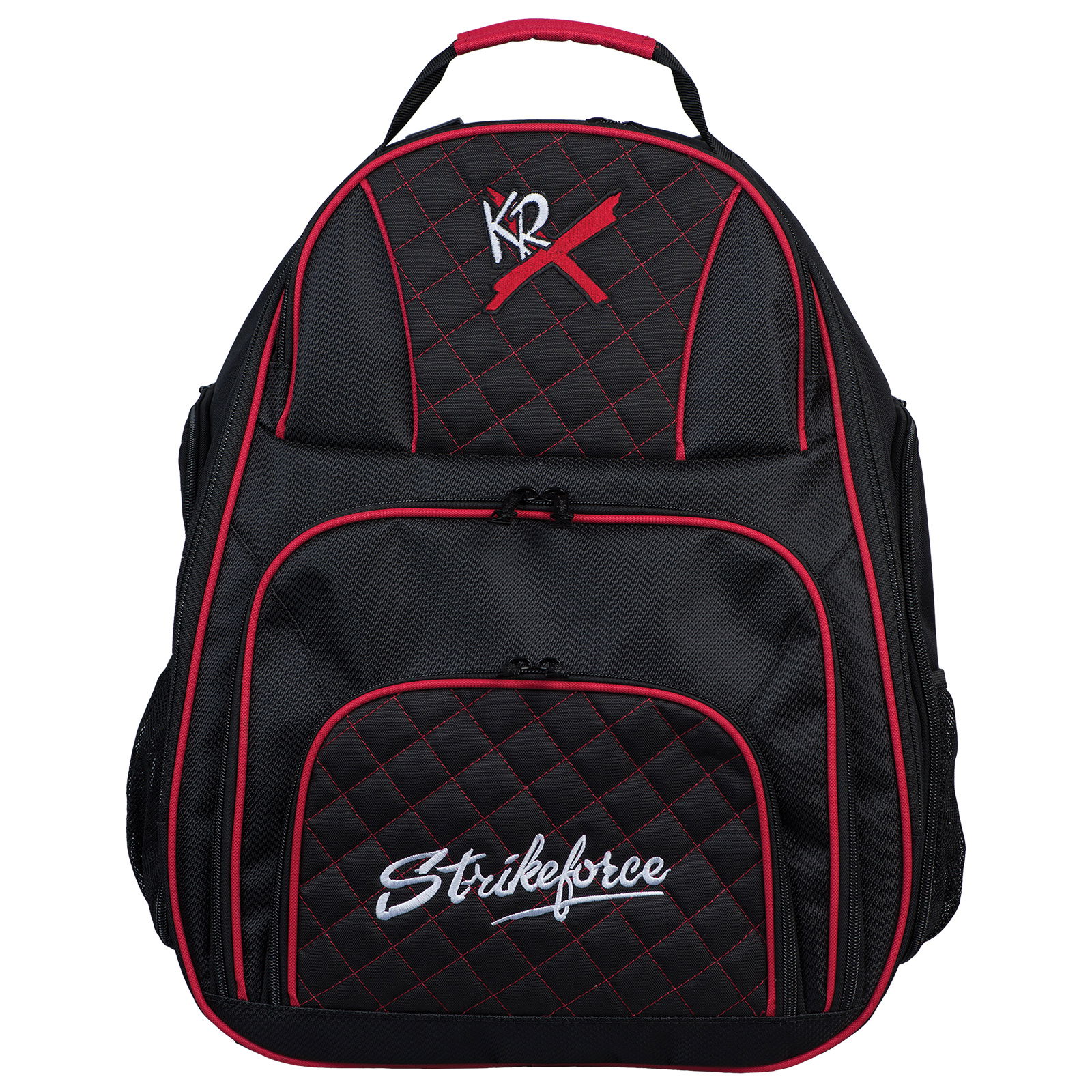 KR Strikeforce Royal Flush Deuce 2 Ball Backpack Black Red Bowling