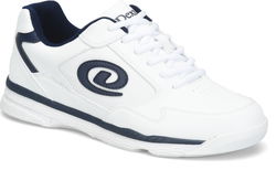 Dexter Mens Ricky V White/Blue Wide Width Bowling Shoes