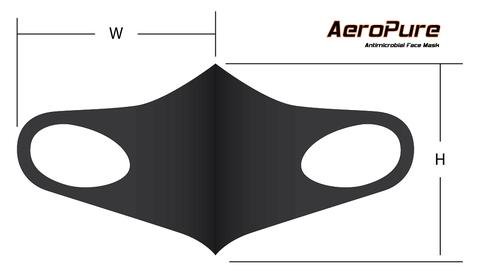 Genesis AeroPure Athletic Face Mask Black Alt Image