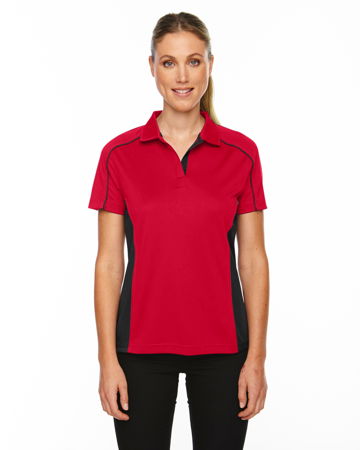 Ash City Womens Fuse Polo Classic Red/Black Main Image