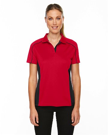 Ash City Womens Fuse Polo Classic Red/Black Main Image