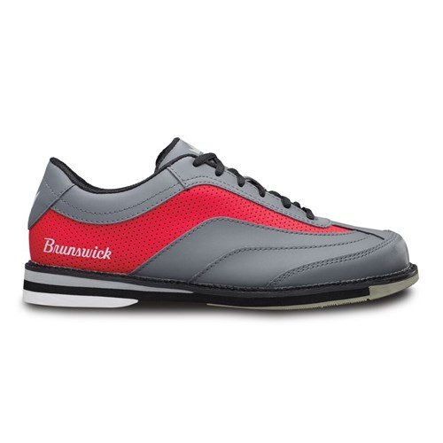 Brunswick Mens Rampage Grey/Red Right Hand Bowling Shoes + FREE SHIPPING