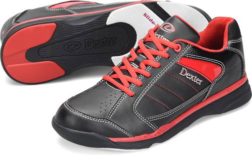 Dexter Mens Ricky IV Black/Red Wide Width Bowling Shoes + FREE SHIPPING