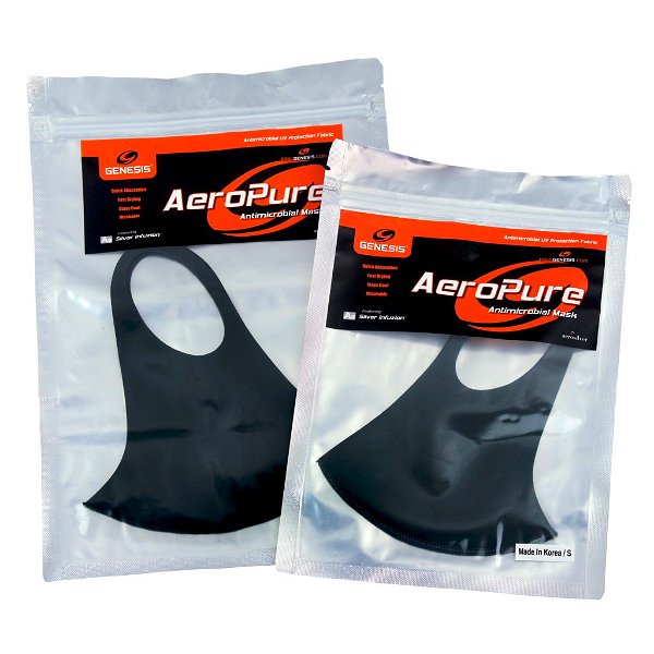 Genesis AeroPure Athletic Face Mask Black Alt Image