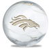 OnTheBallBowling NFL Denver Broncos White Marble Ball Main Image