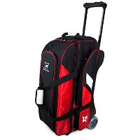 Tenth Frame Deluxe Triple Roller Red Bowling Bags