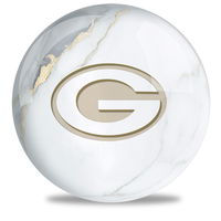 OnTheBallBowling NFL Green Bay Packers White Marble Ball Bowling Balls