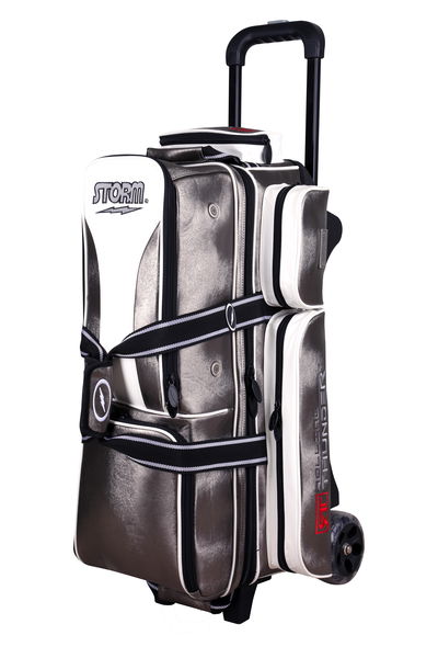 Storm Rolling Thunder Signature 2 Ball Roller Bowling Bag - White/Blue