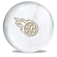 OnTheBallBowling NFL Tennessee Titans White Marble Ball Bowling Balls