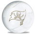 OnTheBallBowling NFL Tampa Bay Buccaneers White Marble Ball Main Image