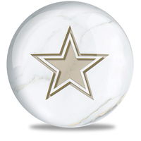 OnTheBallBowling NFL Dallas Cowboys White Marble Ball Bowling Balls