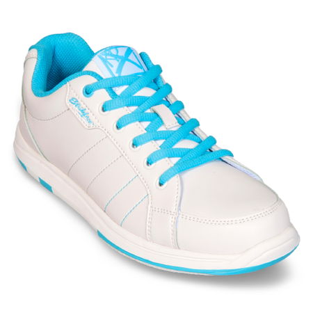 KR Strikeforce Womens Satin White/Aqua Wide Width Main Image