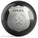 OnTheBallBowling Police Dept Shield Black Alt Image