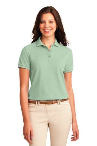 Port Authority Womens Silk Touch Polo Shirt Mint Green Main Image