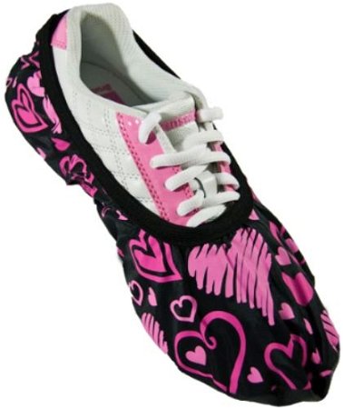 Brunswick Blitz Shoe Covers Pink Hearts All Over Main Image