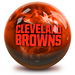 KR Strikeforce NFL on Fire Cleveland Browns Ball Alt Image