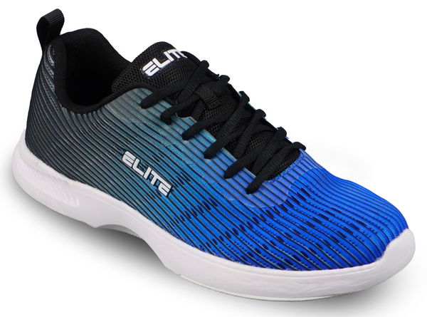 Elite Men's Wave Black/Blue Bowling Shoes