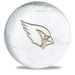 Review the OnTheBallBowling NFL Arizona Cardinals White Marble Ball