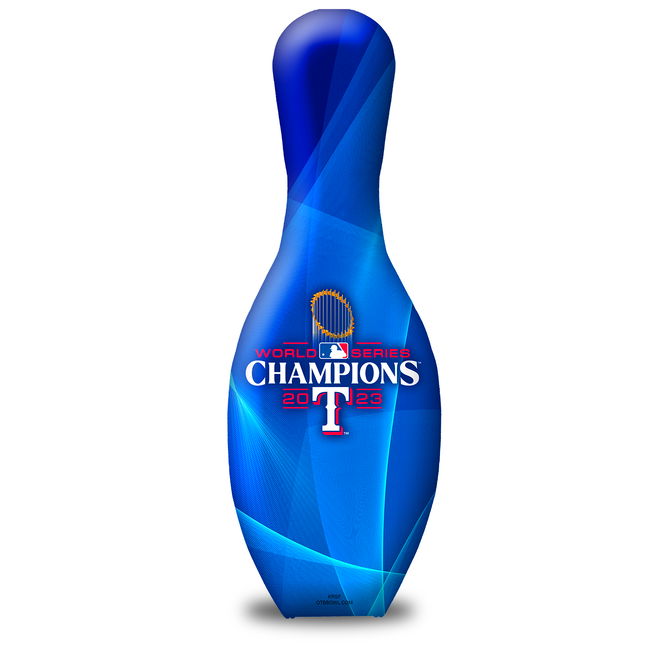 OnTheBallBowling 2023 MLB World Series Champion Texas Rangers Pin MAIN Image - Main Image