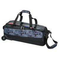 Navy Chicago Bears Triple Roller Bowling Bag