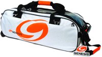 Genesis Sport Triple Roller/Tote White Bowling Bags