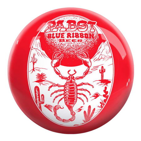 OnTheBallBowling Pabst Scorpion Ball Red/White Main Image